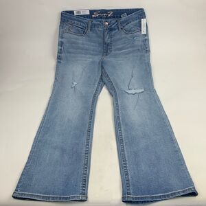 Seven 7 Tummyless Slim Bootcut Jeans Sz 16 stretch Control panel Laguna NEW